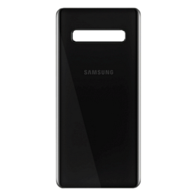Vitre Arrière Samsung Galaxy S10 Plus Duos (G975F) Sans Contour Lentille Noir (Original Démonté) – Grade A