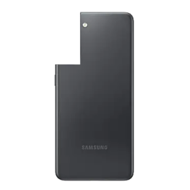 Vitre arrière Samsung Galaxy S21 5G (G991B) Phantom Noir sans Contour Lentille (Original Démonté) – Grade A