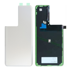 Vitre arrière Samsung Galaxy S21 Ultra 5G (G998B) Phantom Argent sans Contour Lentille (Original Démontée) – Grade A