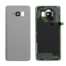 Vitre arrière Samsung Galaxy S8 (G950F) Argent sans Contour Lantille (Original Démontée) – Grade AB
