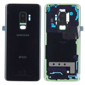 Vitre arrière Samsung Galaxy S9 Plus Duos (G965FD) Minuit Noir (Service Pack) – GH82-15660A