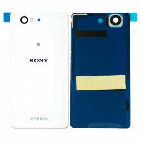 Vitre arrière Sony Xperia Z3 Compact (D5803) Blanc + Adhesif (Sans Logo)
