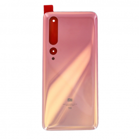 Vitre arrière Xiaomi Mi 10 5G Rose + Adhesif (Sans Logo)