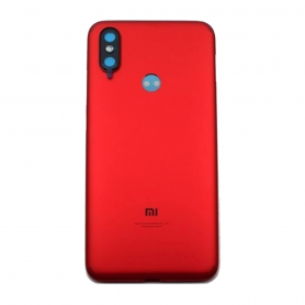 Vitre arrière Xiaomi Mi A2 (Mi 6x) Rouge + Adhesif (Sans Logo)
