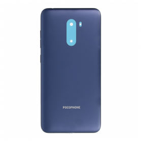 Vitre arrière Xiaomi Mi Pocophone F1 Bleu + Adhesif (Sans Logo)