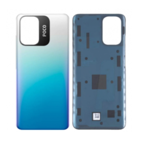 Vitre Arrière Xiaomi Poco M5S sans Contour Lentille Bleu (Original Démonté) – Grade A
