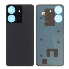 Vitre Arrière Xiaomi Redmi 13C sans Contour lentille Noir (Original Démonté) – Grade A