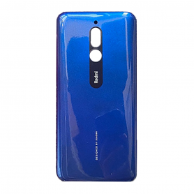 Vitre arrière Xiaomi Redmi 8 Bleu + Adhesif (Sans Logo)