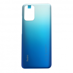 Vitre arrière Xiaomi Redmi Note 10 / Note 10S Bleu + Adhesif (Sans Logo)