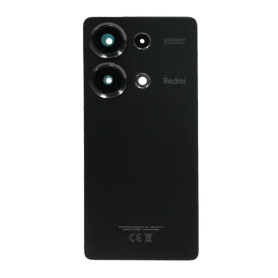 Vitre arrière Xiaomi Redmi Note 13 4G Noir (Original Démonté) – Grade A