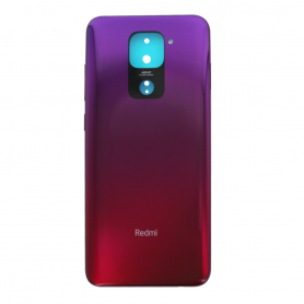 Vitre arrière Xiaomi Redmi Note 9 Rouge + Adhesif (Sans Logo)